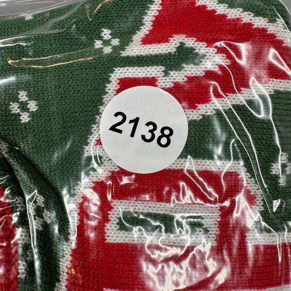 Cheech and Chong Sweater Mens Medium Green Red Holiday Ugly Christmas Festive - Picture 12 of 12